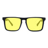 KUGO Columbus blue light blocking glasses from wood and biodegradable acetate for daytime