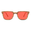 KUGO Dyer blue light blocking glasses made of wood - sunset