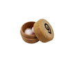 KUGO Wax ear plugs closed wooden case - wrapped in natural cotton